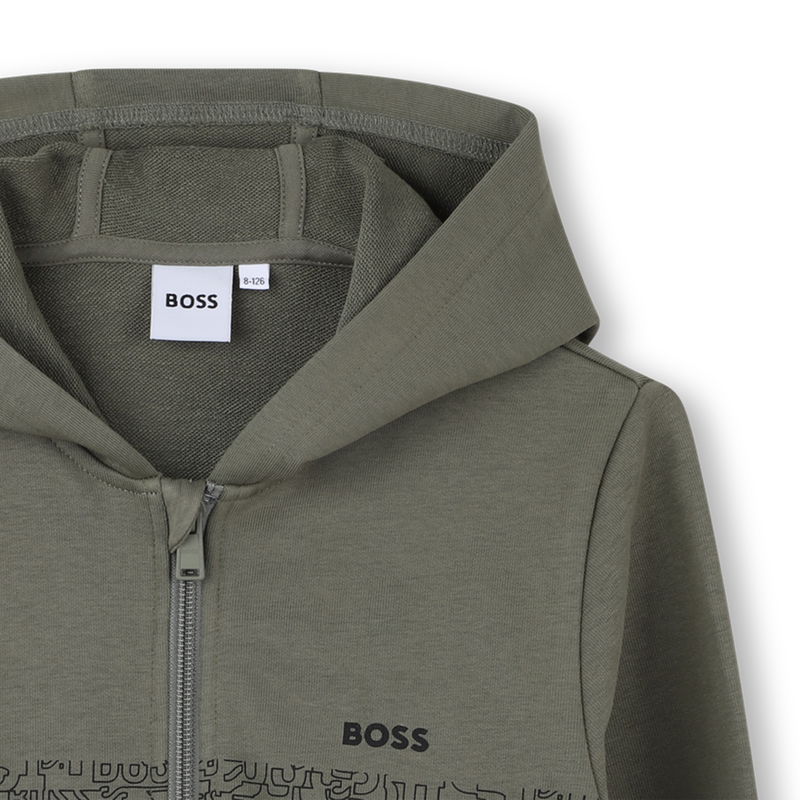 Cardigan con cappuccio BOSS 
                        RAGAZZO