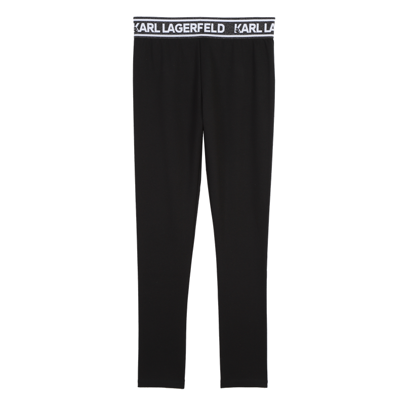 Leggings girovita metallizzato KARL LAGERFELD KIDS 
                        BAMBINA
