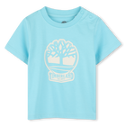 T-shirt a maniche corte, BLU, hi-res