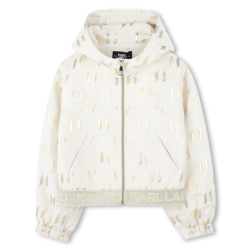 CARDIGAN CON CAPPUCCIO KARL LAGERFELD KIDS 
                        BAMBINA