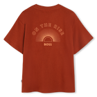 T-shirt in cotone ricamato BOSS 
                    RAGAZZO