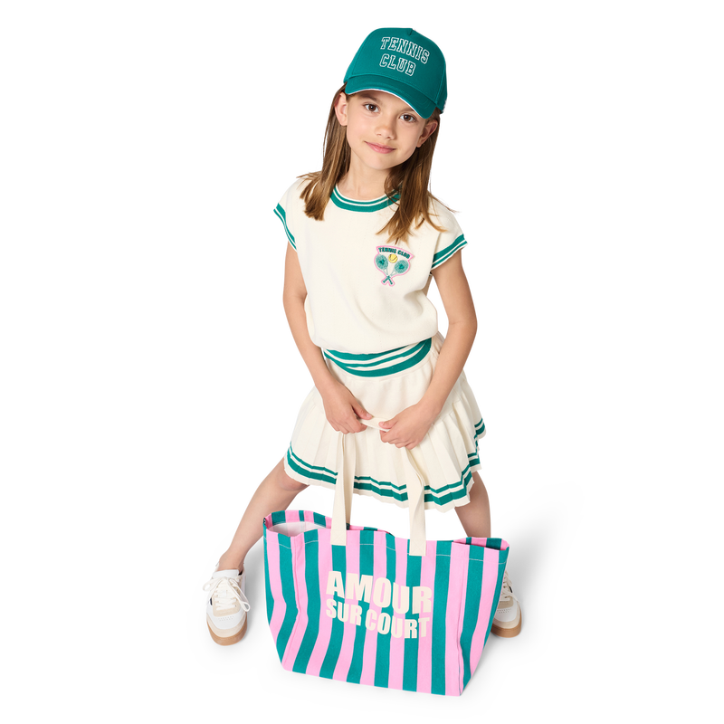 BORSA TOTE IN COTONE KIDS AROUND 
                        BAMBINA
