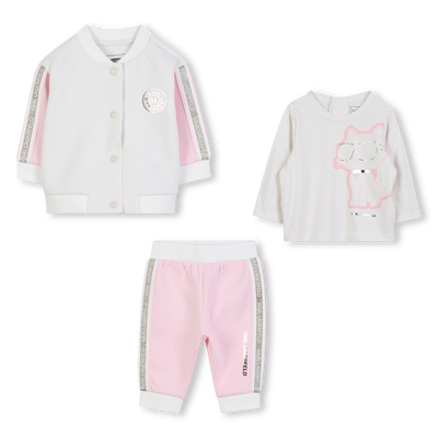 Set da jogging 3 pezzi KARL LAGERFELD KIDS BAMBINA