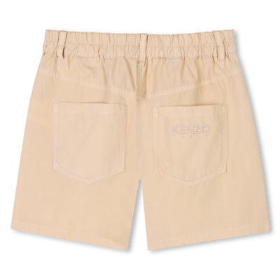 Shorts ricamati con tasche KENZO KIDS BAMBINA