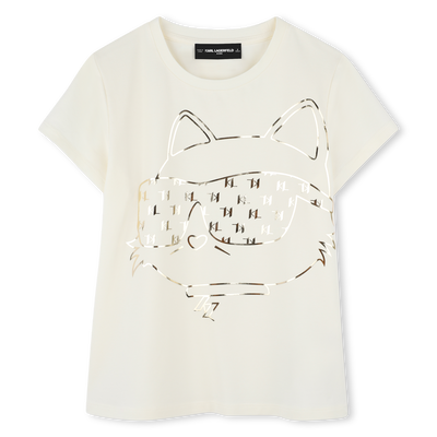 T-shirt a maniche corte KARL LAGERFELD KIDS BAMBINA