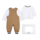 Completo salopette e t-shirt BOSS 
                    RAGAZZO