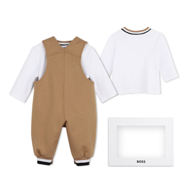 Completo salopette e t-shirt BOSS RAGAZZO
