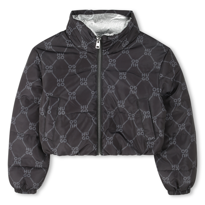 Piumino corto double face HUGO 
                        BAMBINA