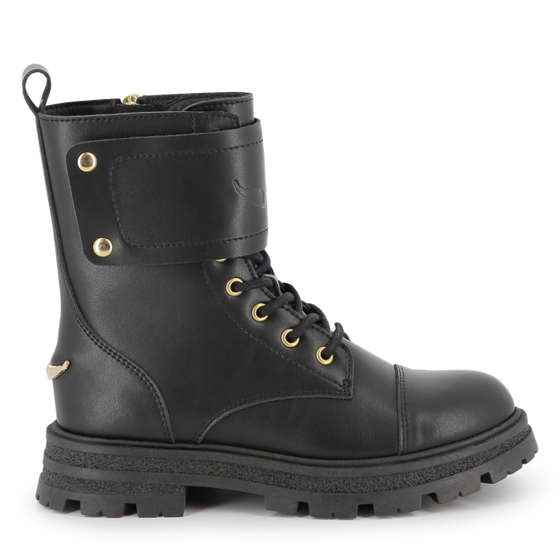 Stivali stringati in pelle bovina ZADIG & VOLTAIRE 
                        BAMBINA