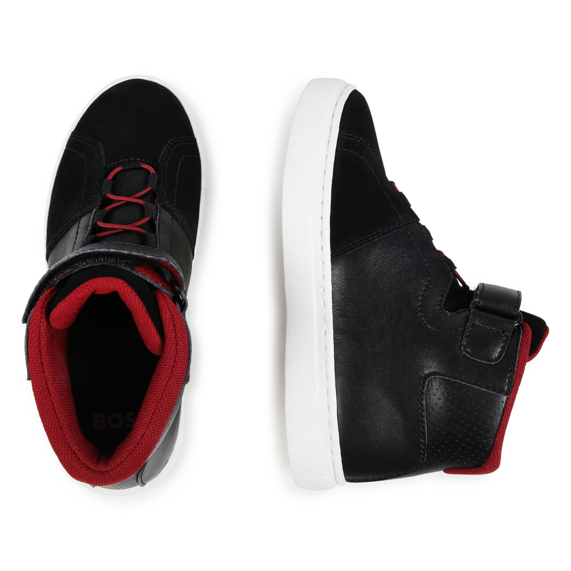 Sneakers con lacci e velcro BOSS 
                        RAGAZZO