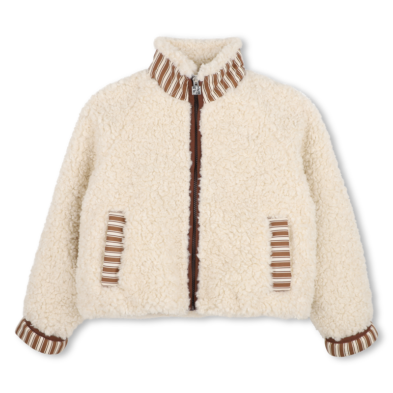 Giacca in tessuto peluche KIDS AROUND 
                        BAMBINA