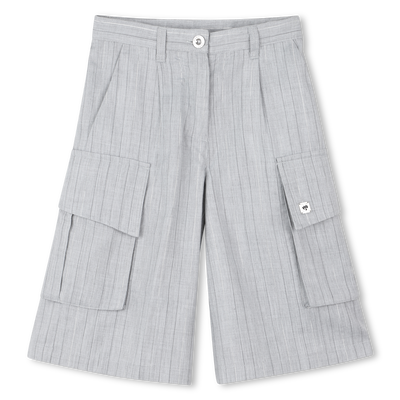 Shorts lunghi a righe DKNY BAMBINA