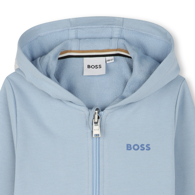 Cardigan sportivo cappuccio BOSS 
                        RAGAZZO