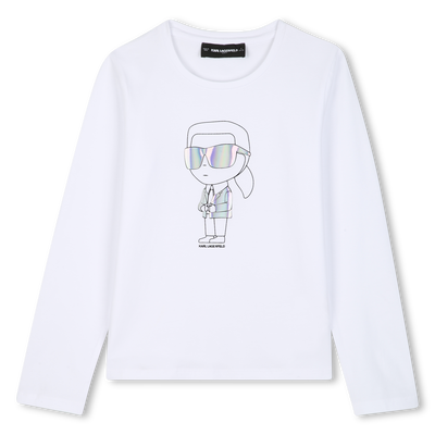 Maglietta a maniche lunghe KARL LAGERFELD KIDS BAMBINA