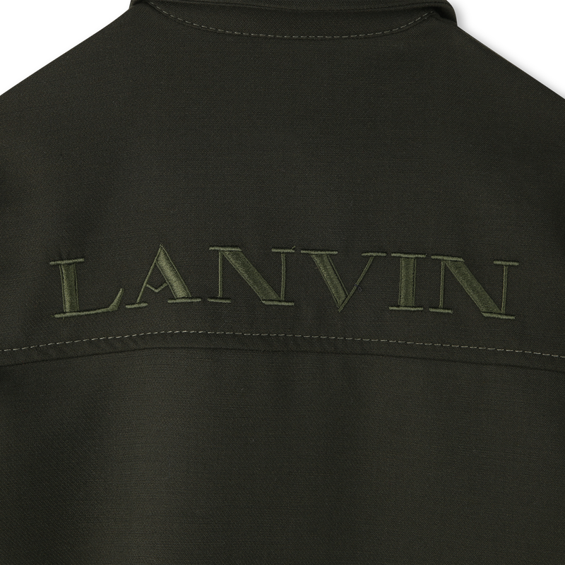 Abito ricamato stampato con logo LANVIN 
                        BAMBINA
