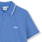 Polo tinta unita piqu&eacute; cotone BOSS 
                    RAGAZZO