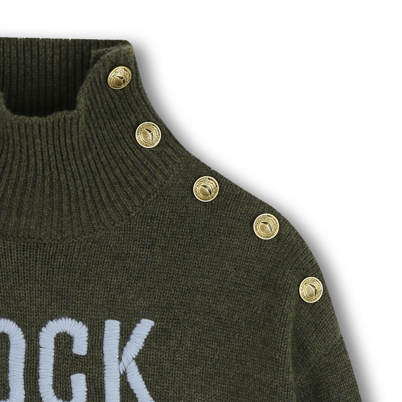 Maglione con scollo rialzato con bottoni ZADIG & VOLTAIRE 
                        BAMBINA