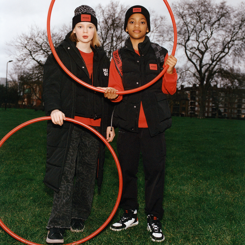 Convertible Hooded Puffer HUGO 
                        BAMBINA