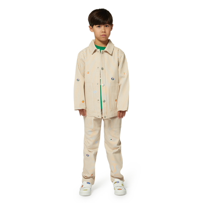 Giacca a righe in twill KENZO KIDS UNISEX