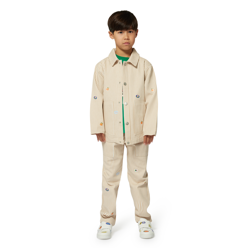 Giacca a righe in twill KENZO KIDS 
                        UNISEX