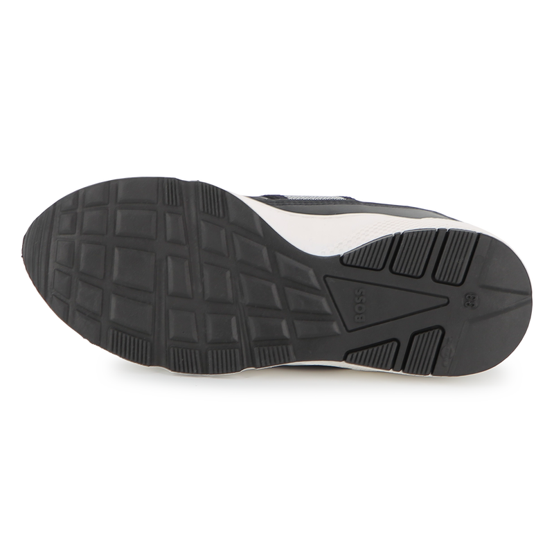 SNEAKERS IN PELLE DI VACCHETTA BOSS 
                        RAGAZZO