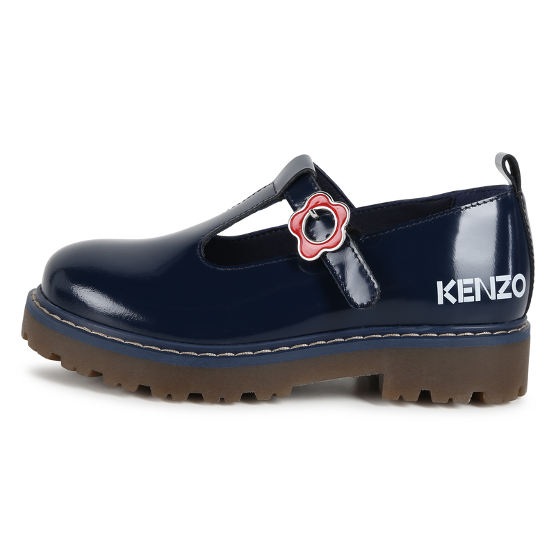 Ballerine in pelle con fibbia KENZO KIDS 
                        BAMBINA