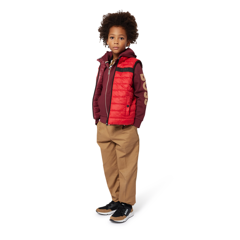 Bambino Boss Felpa Boss BOSS Felpa Zip E Cappuccio In Piqué Per