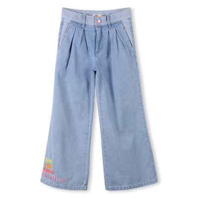 Jeans a palazzo cotone ricami BILLIEBLUSH BAMBINA