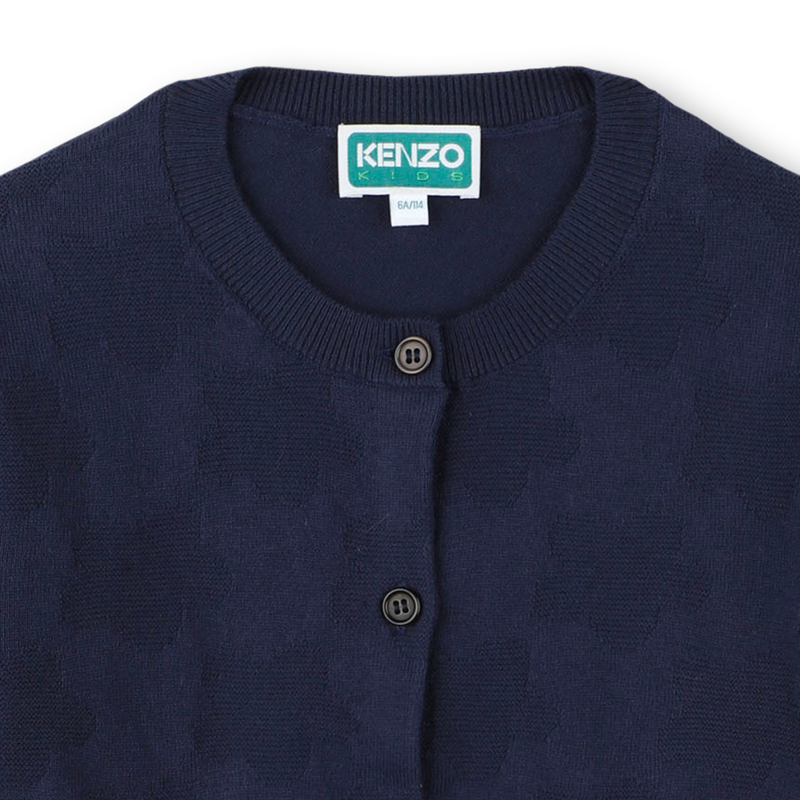Cardigan tinta unita bottoni KENZO KIDS 
                        BAMBINA