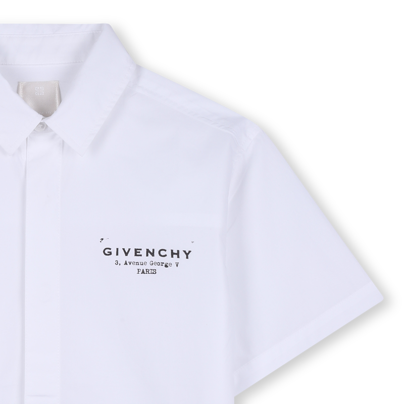 CAMICIA A MANICHE CORTE GIVENCHY 
                        RAGAZZO