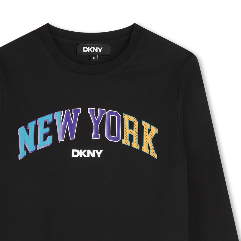 T-shirt maniche lunghe cotone DKNY 
                        RAGAZZO