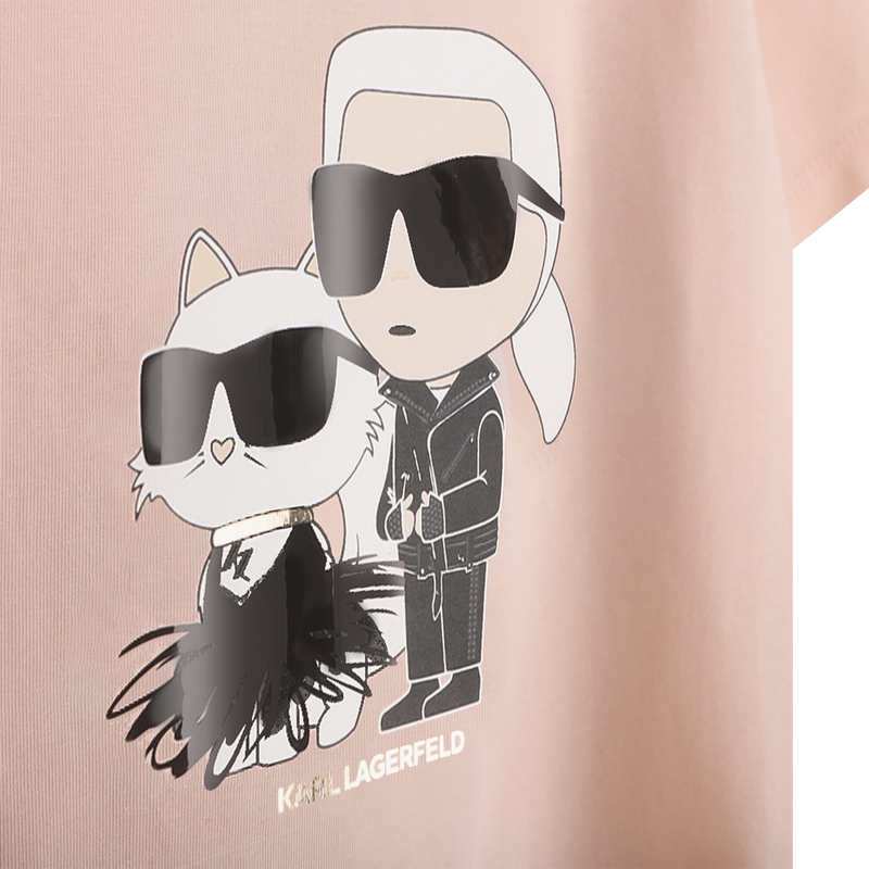 T-shirt a maniche corte KARL LAGERFELD KIDS 
                        BAMBINA