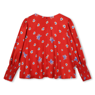 Flowy Printed Blouse KENZO KIDS BAMBINA