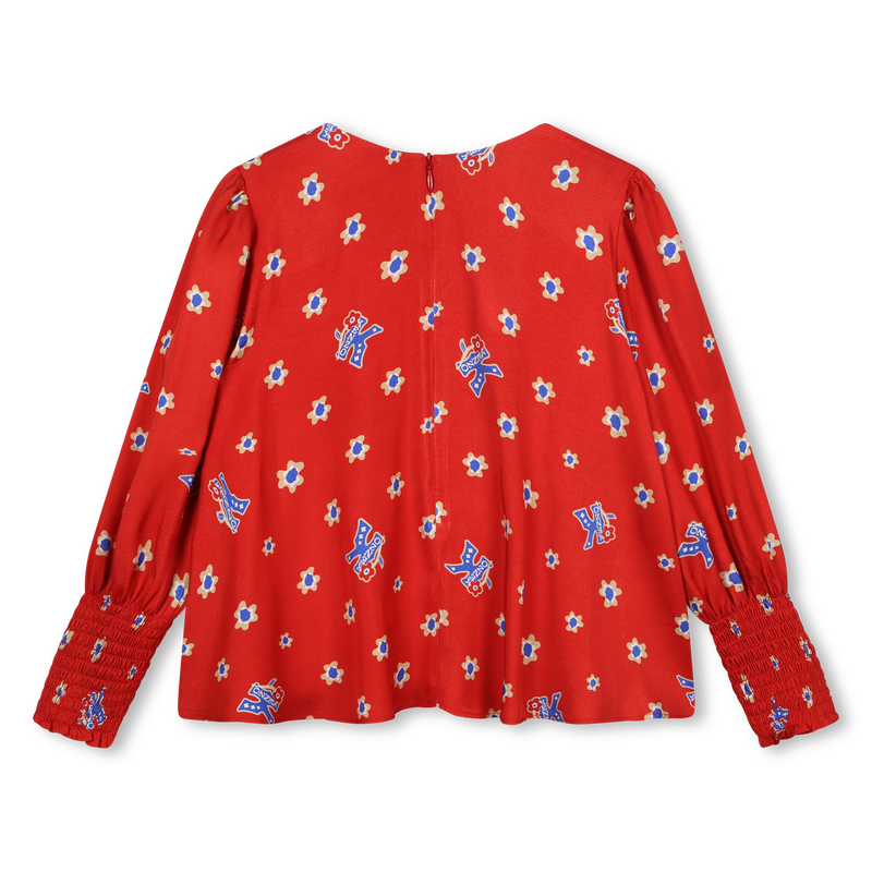 Flowy Printed Blouse KENZO KIDS 
                        BAMBINA