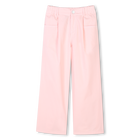 Pantalone svasato in popeline, ROSA INGLESE, hi-res