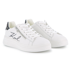 Sneakers in pelle di vacchetta KARL LAGERFELD KIDS 
                    BAMBINA