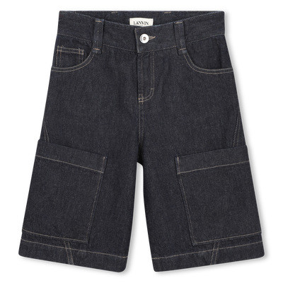 BERMUDA IN DENIM LANVIN RAGAZZO