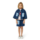 T-shirt combinata con stampa KENZO KIDS 
                    BAMBINA