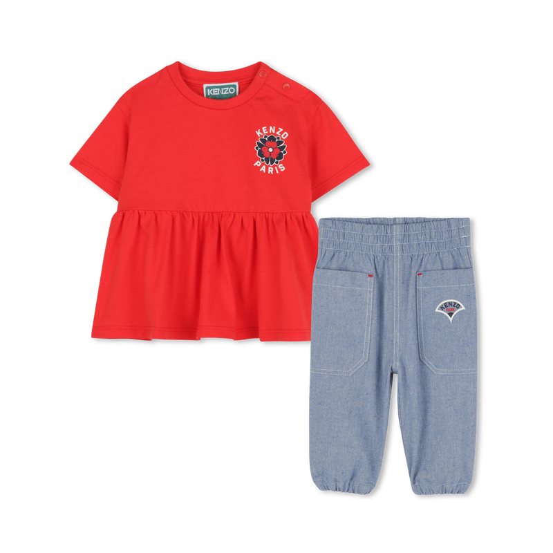 Set pantaloni e blusa KENZO KIDS 
                        BAMBINA