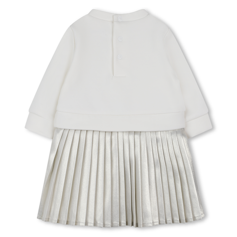 Abito bi-materiale a maniche lunghe MICHAEL KORS 
                        BAMBINA