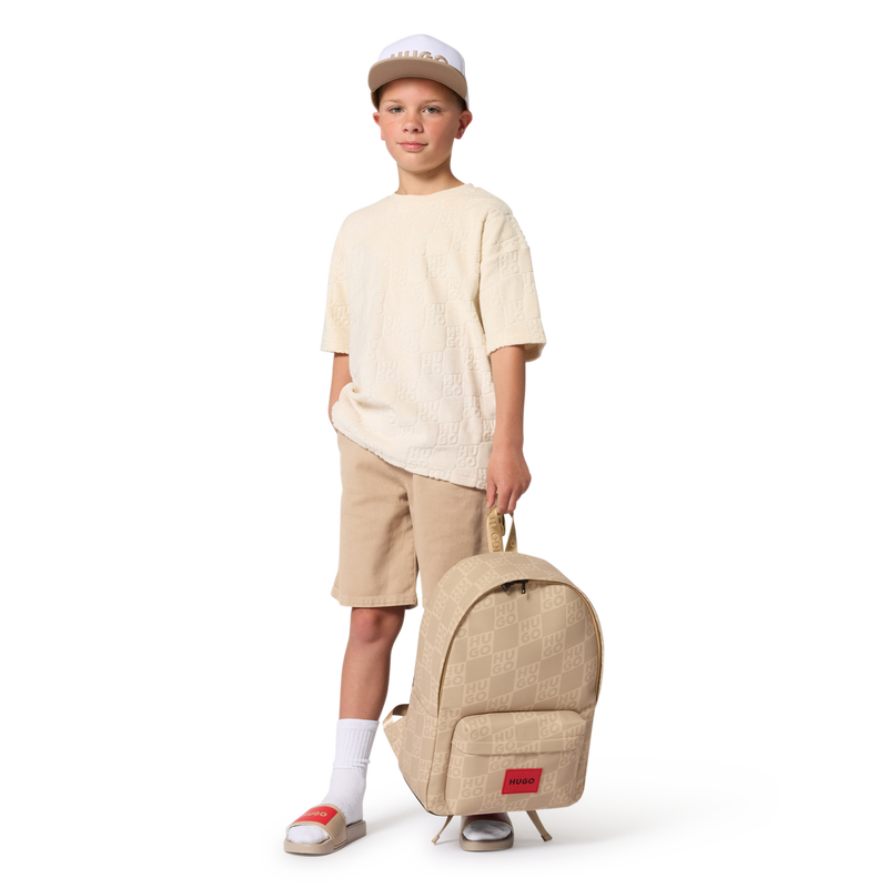 T-SHIRT A MANICHE CORTE HUGO 
                        RAGAZZO