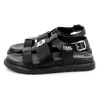Sandali in pelle con fibbia KARL LAGERFELD KIDS 
                    BAMBINA