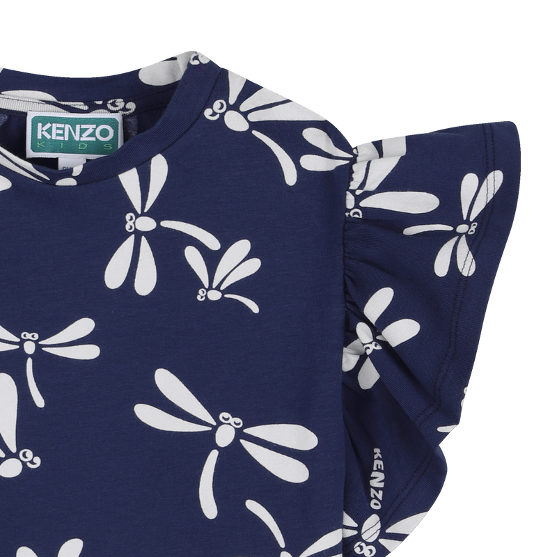 T-SHIRT A MANICHE CORTE KENZO KIDS 
                        BAMBINA