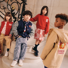 Pantaloni svasati in cotone KENZO KIDS 
                    BAMBINA