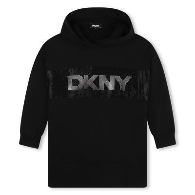 Abito in felpa con cappuccio DKNY BAMBINA