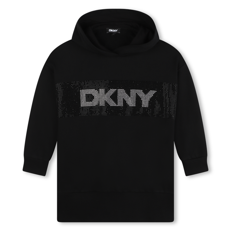 Abito in felpa con cappuccio DKNY 
                        BAMBINA