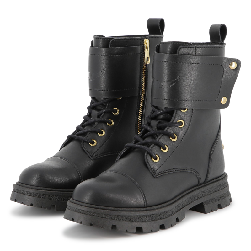 Stivali stringati in pelle bovina ZADIG & VOLTAIRE 
                        BAMBINA