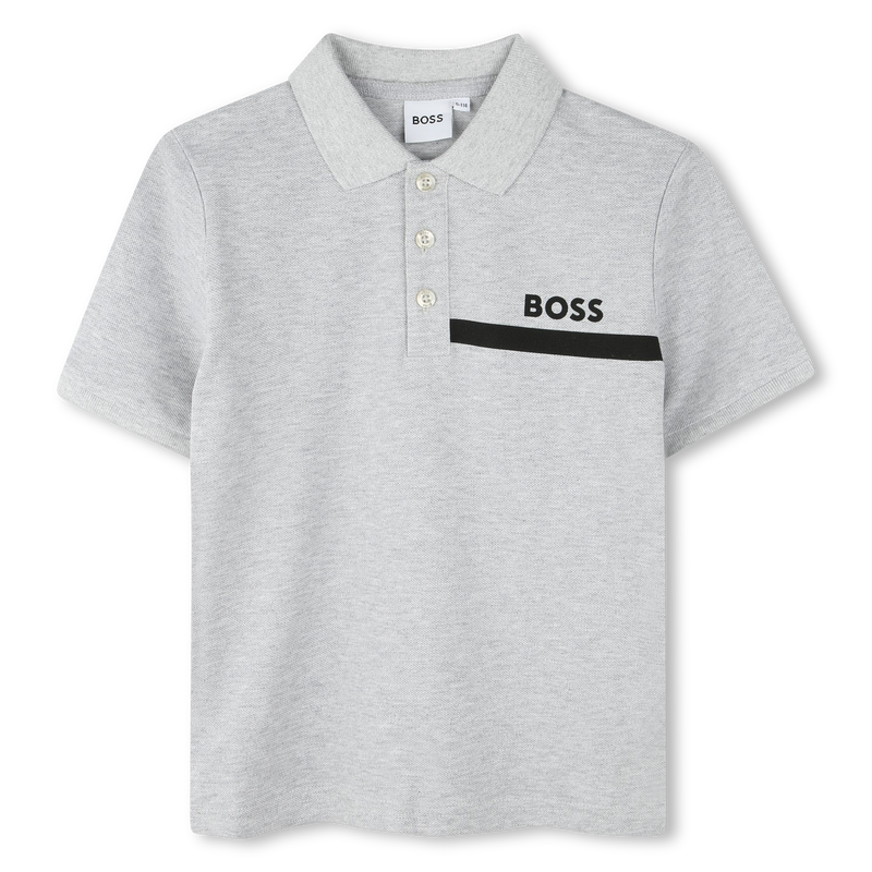 POLO A MANICHE CORTE BOSS 
                        RAGAZZO