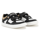 Sneakers con strisce a strappo BOSS 
                    RAGAZZO
