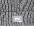 Cappello lavorato a maglia con distintivo BOSS 
                    RAGAZZO